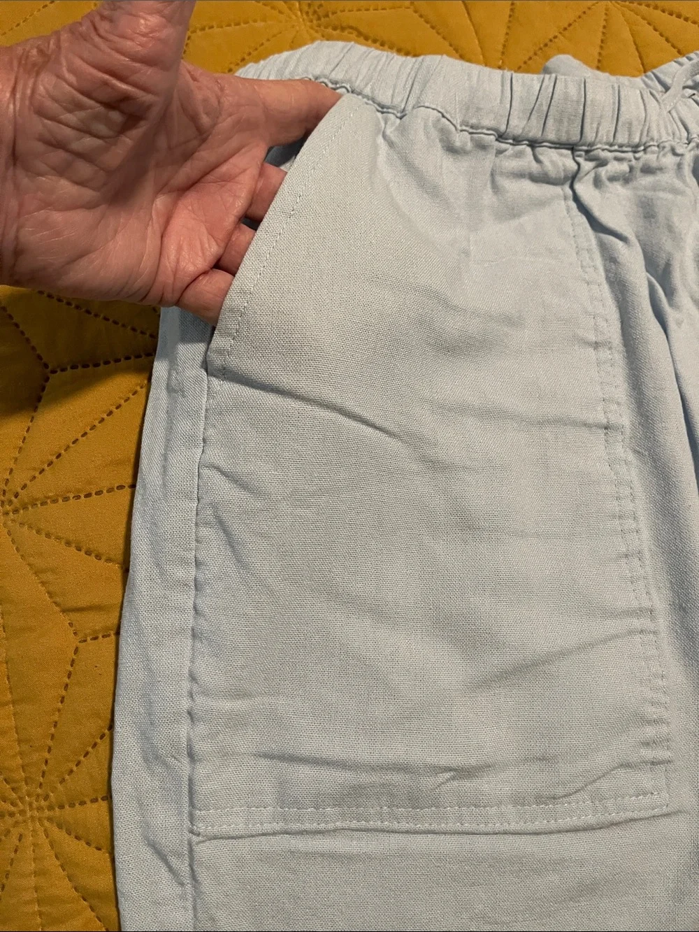 Men's Light Blue Drawstring Lounge Pants